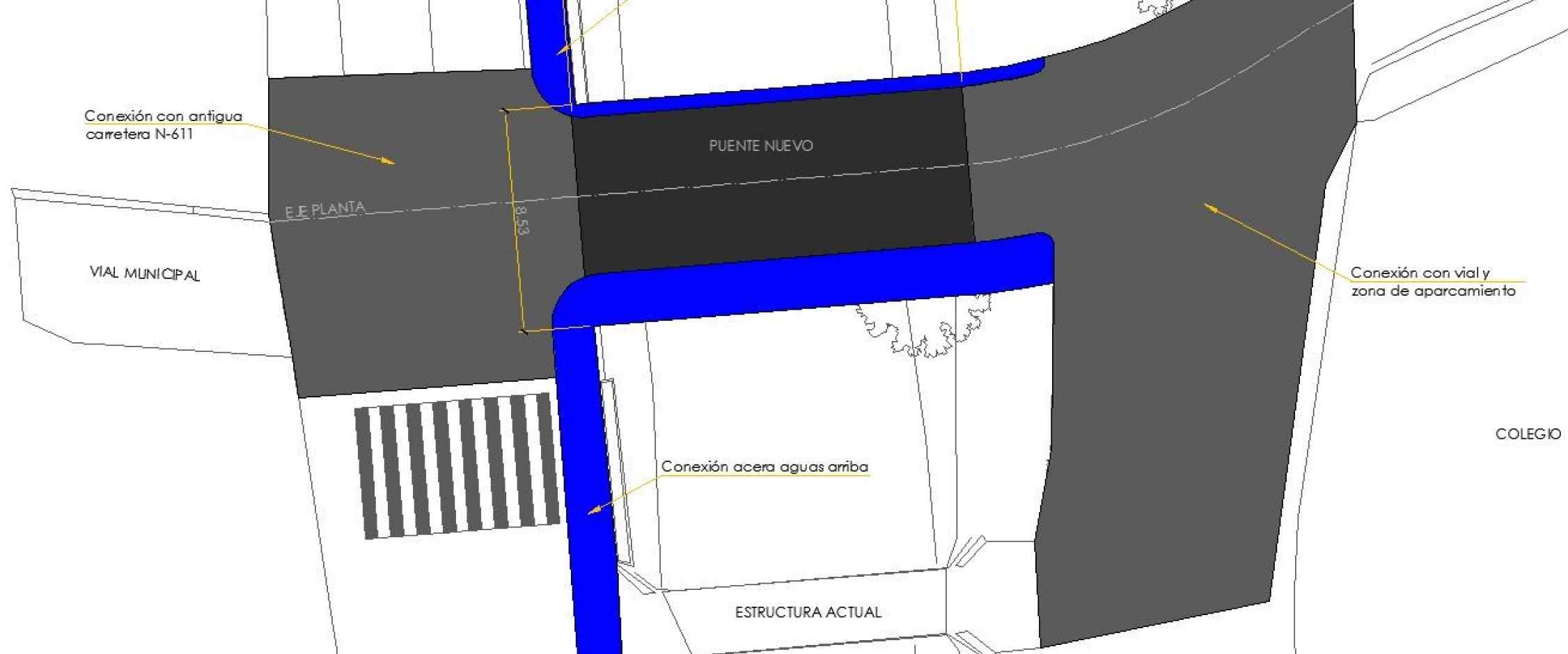 Planta del puente proyectado